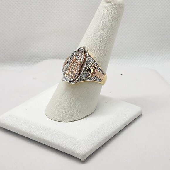 Brand New Sterling Silver 925 Virgen De Guadalupe Ring - Picture 4 of 10